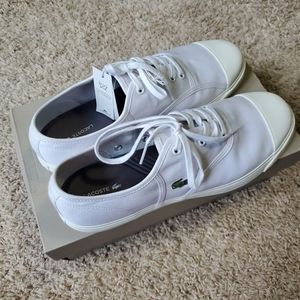 Lacoste white shoes